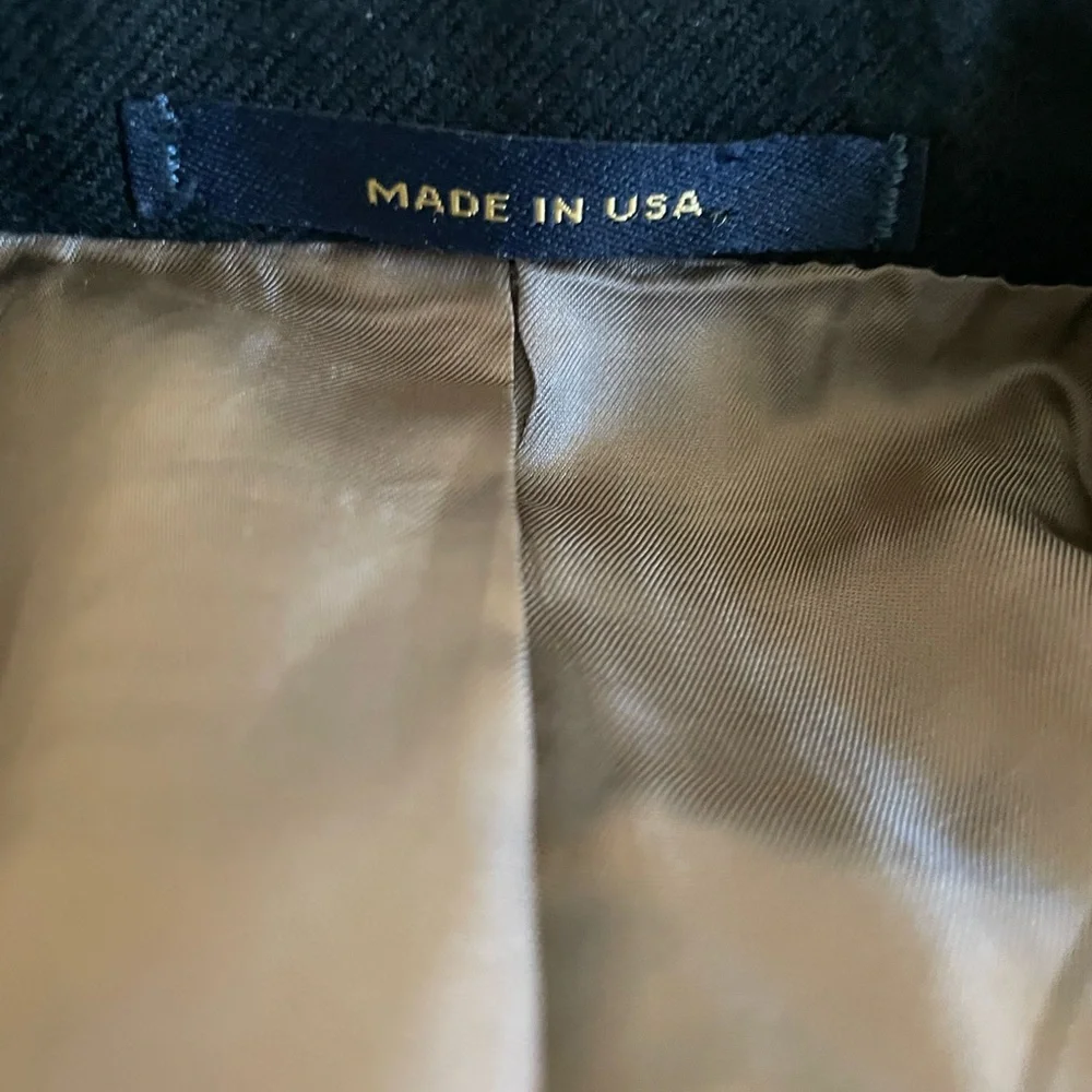 HART SCHAFFNER MARX x Loro Piana Pure‎ Cashmere Jacket in Black Size 48 R